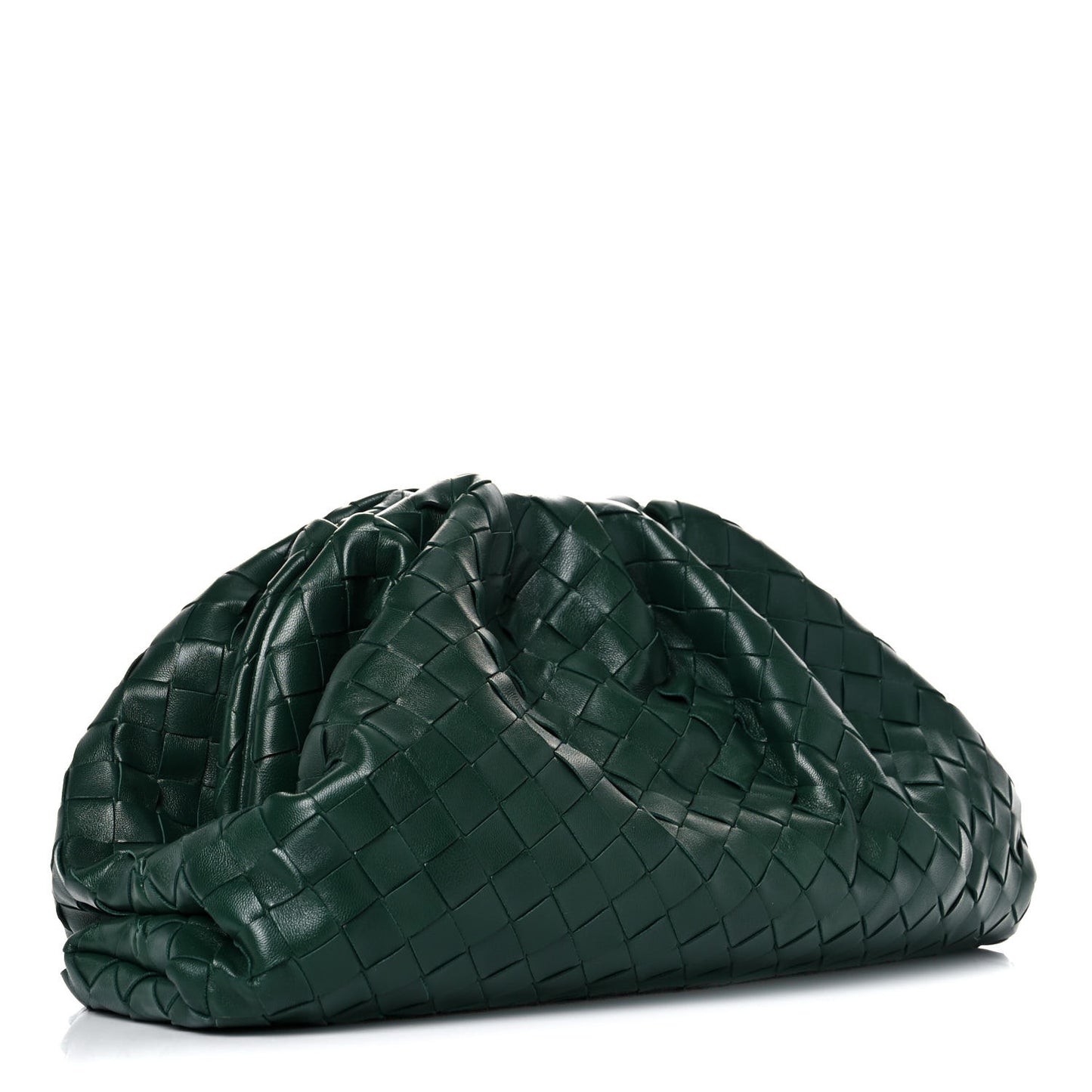 Nappa Maxi Intrecciato The Pouch Oversized Clutch Raintree