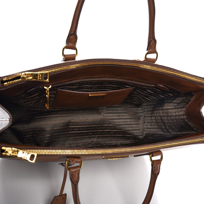 Prada Saffiano Lux Extra Large Galleria Double Zip Tote Cannella 5 of 13