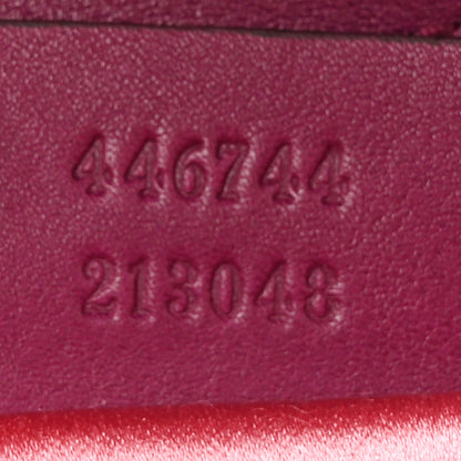 Gucci Velvet Matelasse Embroidered Mini GG Marmont Shoulder Bag Bordeaux 7 of 10
