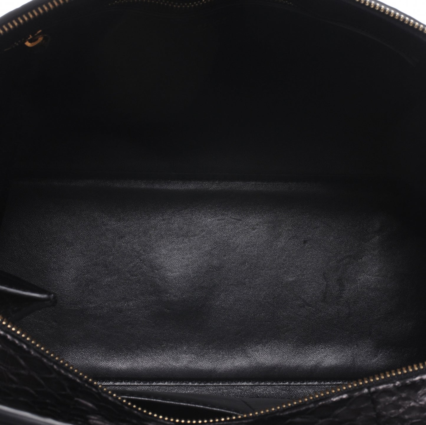 Python Medium Edge Shoulder Bag Black