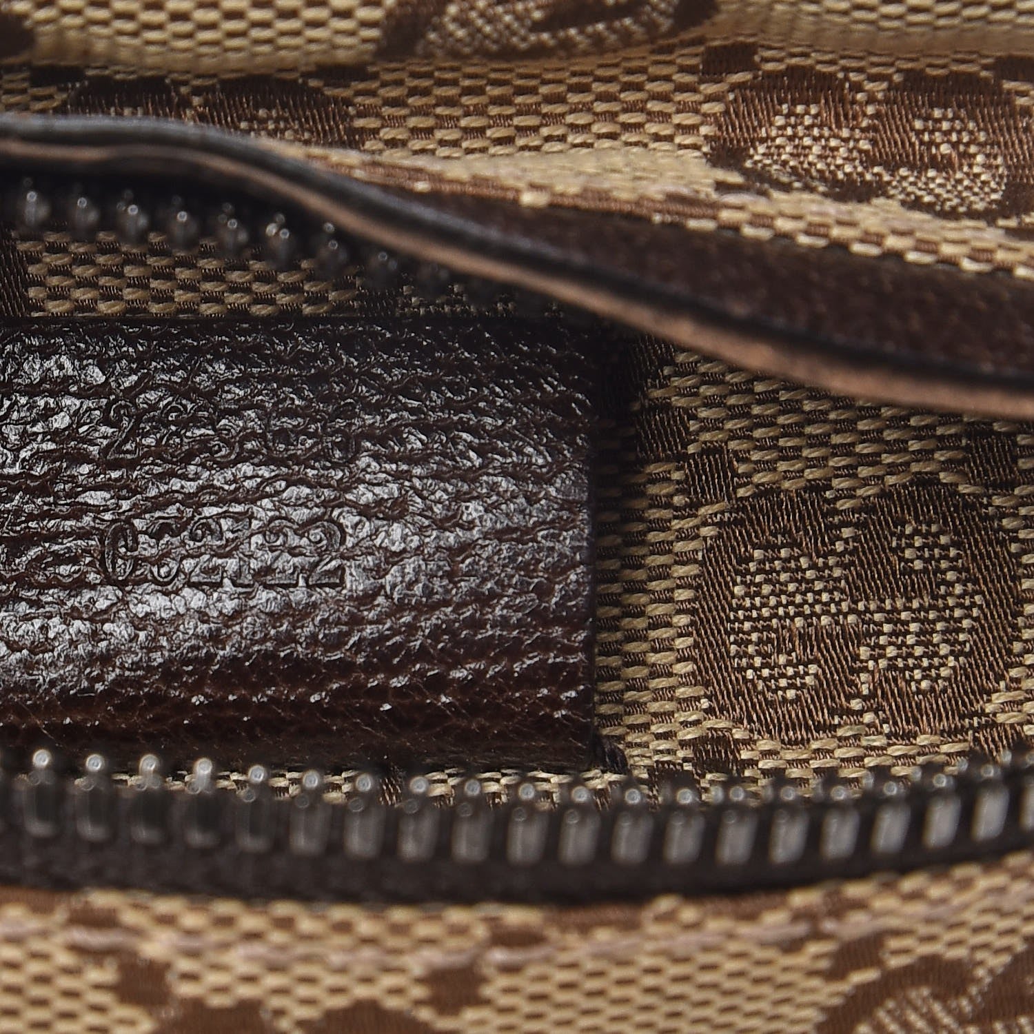 Gucci GG Monogram Double Pocket Belt Bag Dark Brown 8 of 8