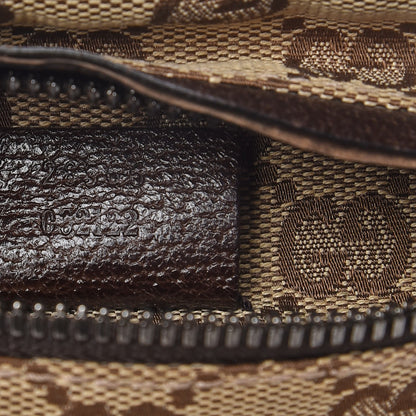 Gucci GG Monogram Double Pocket Belt Bag Dark Brown 8 of 8