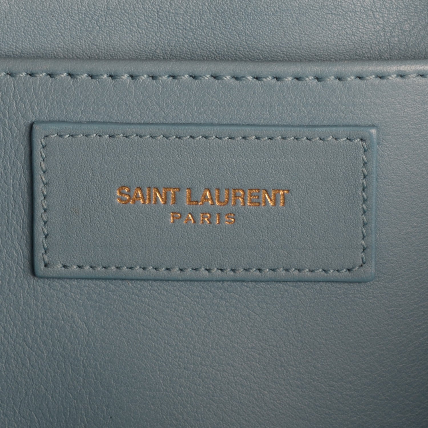 Saint Laurent Calfskin Small Classic Y Cabas Blue Glacier 6 of 7