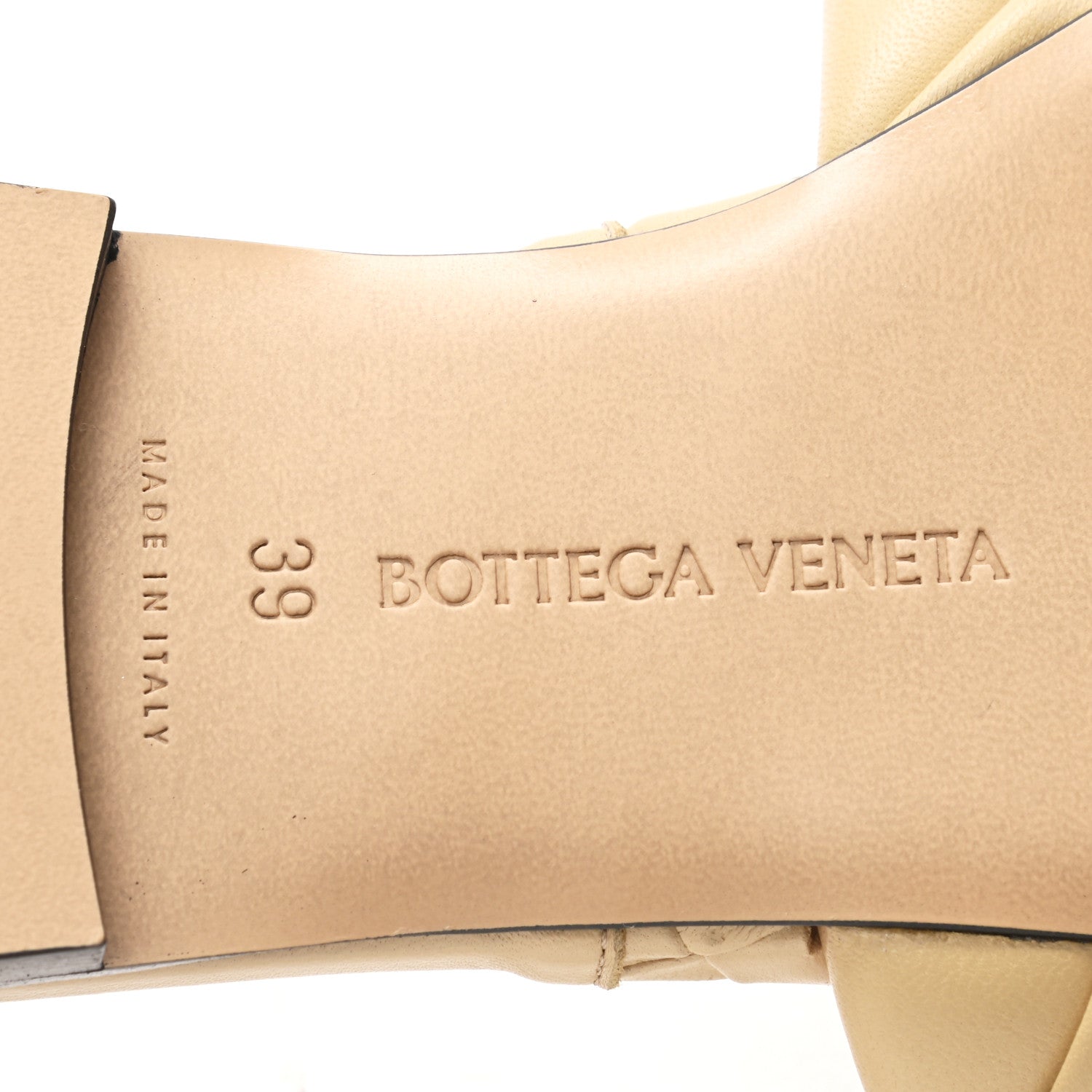 Bottega Veneta Nappa Maxi Intrecciato Lido Flat Sandals 39 Cane Sugar 6 of 7