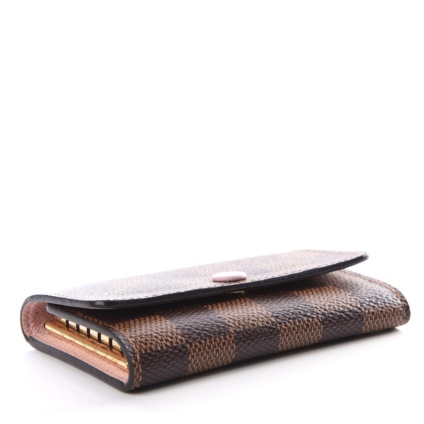 Damier Ebene Multicles 6 Key Holder Rose Ballerine