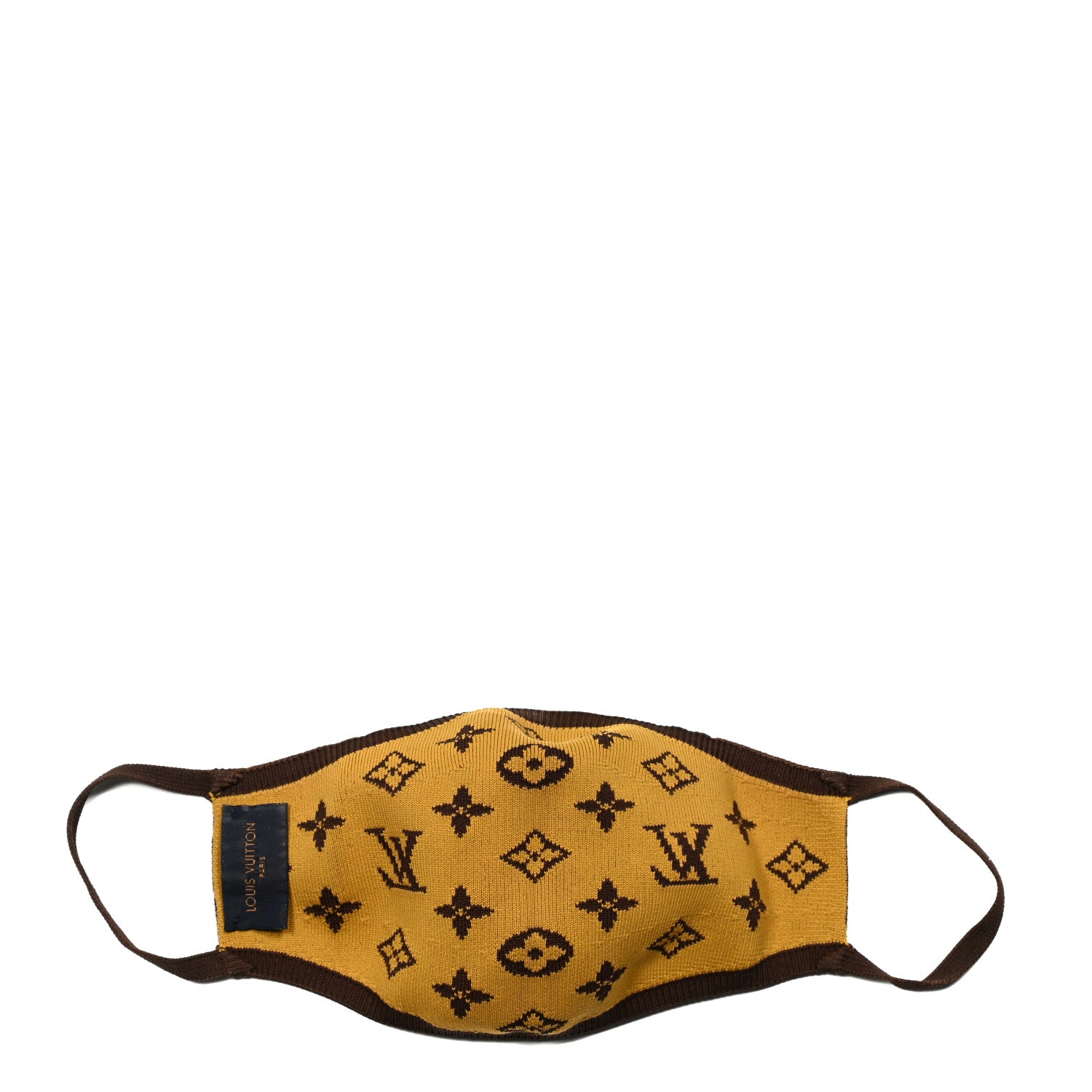 Louis Vuitton Monogram Knit Face Mask Brown 2 of 4