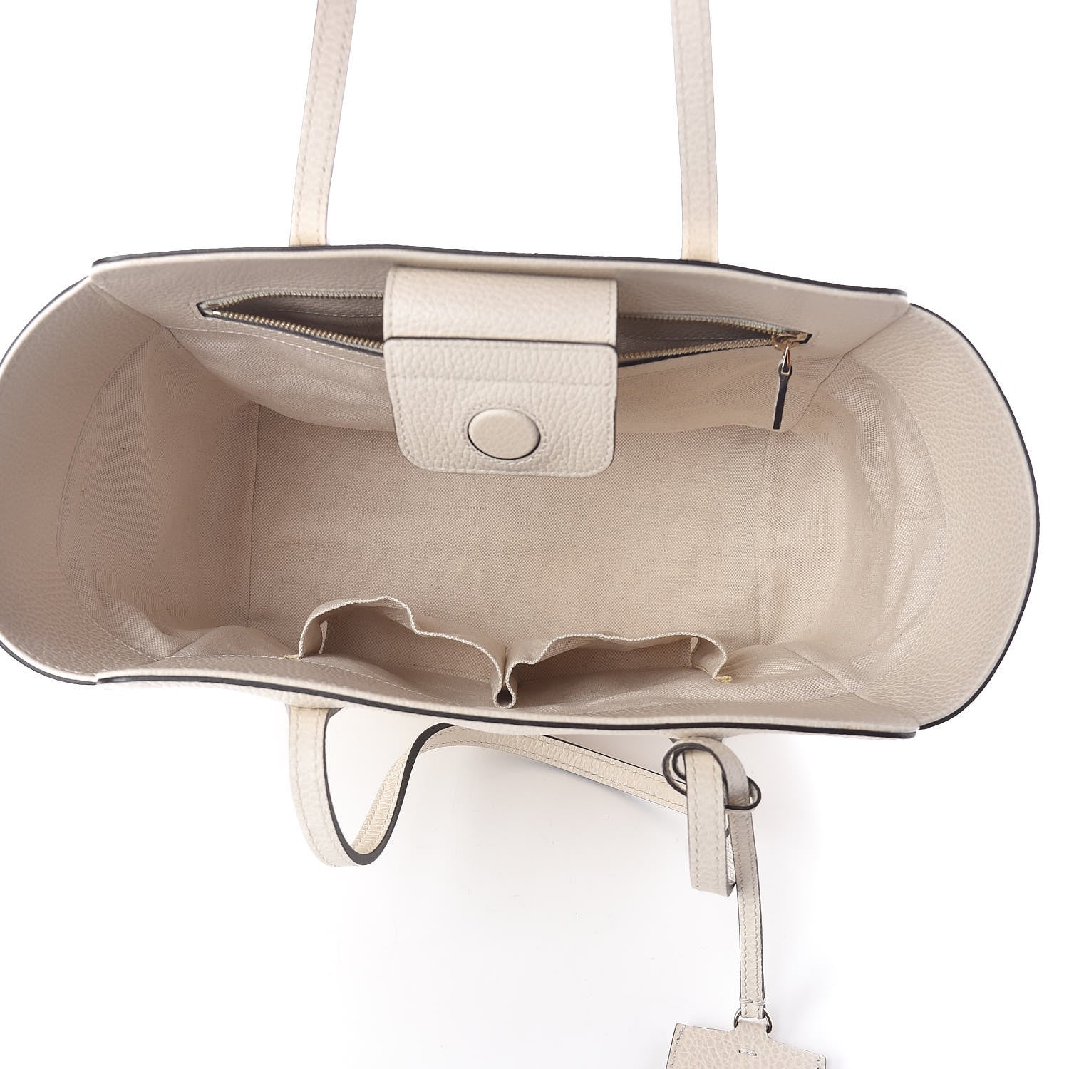 Gucci Dollar Calfskin Small Swing Tote Mystic White 5 of 9