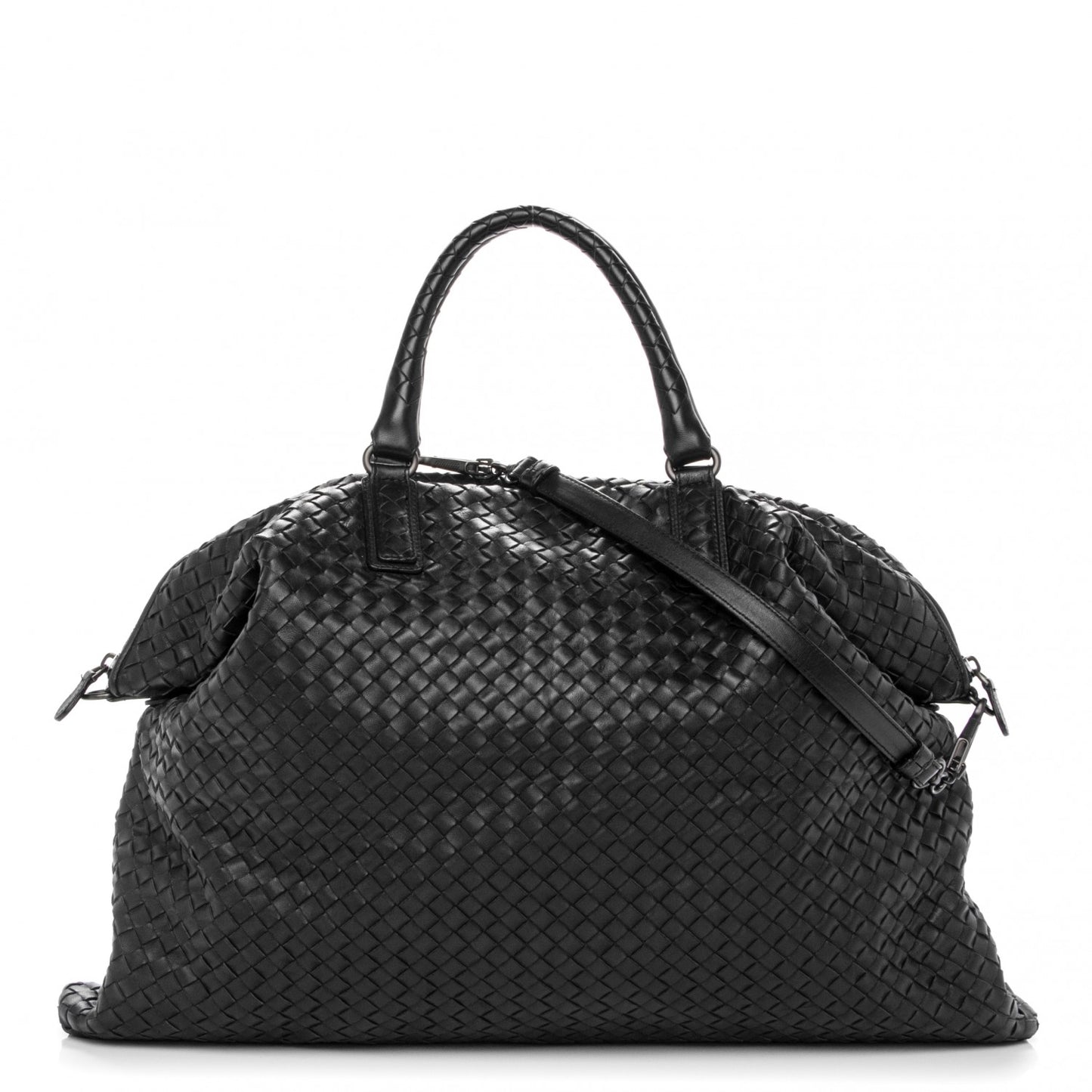 Nappa Intrecciato Maxi Convertible Tote Tourmaline