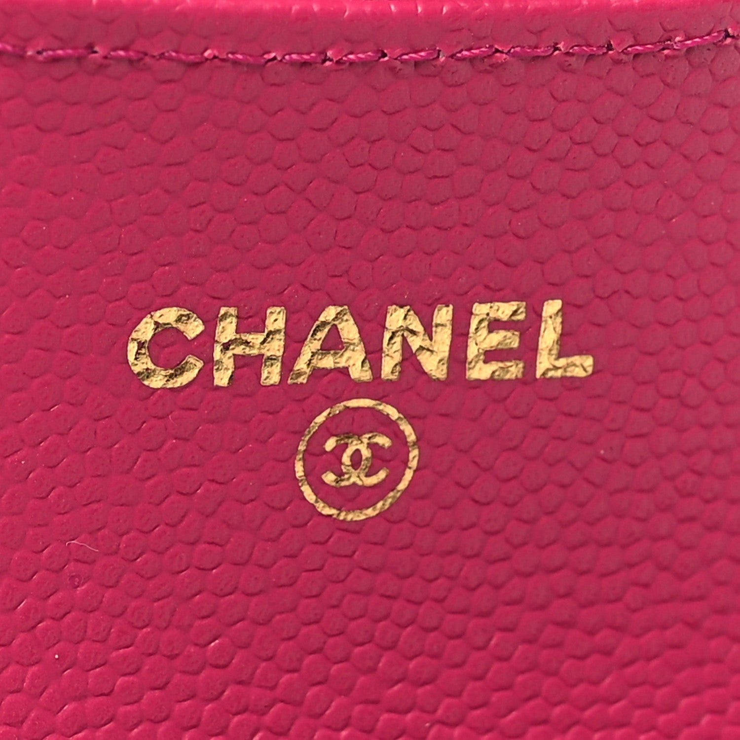 Chanel Caviar Quilted Flap Card Holder Wallet Fuchsia 6 of 9