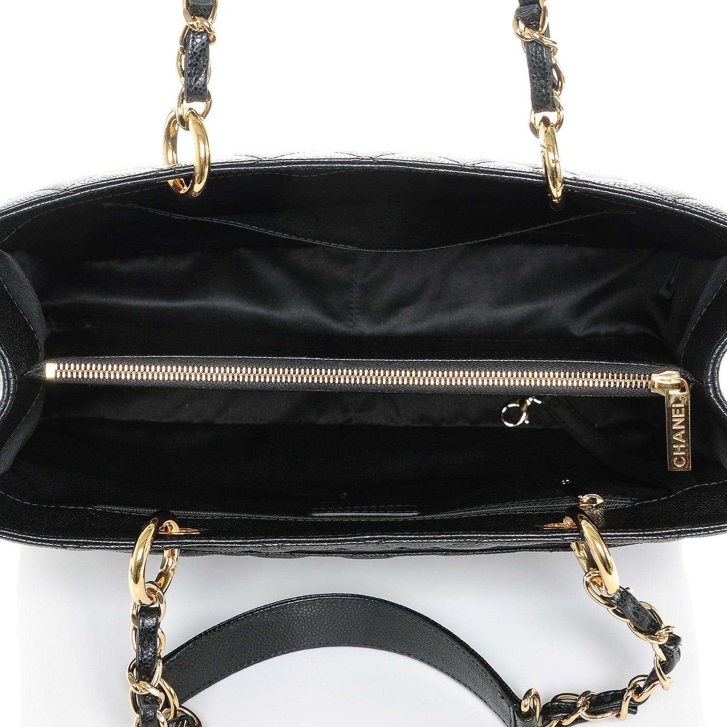 Chanel Caviar Quilted Grand Shopping Tote GST Black 5 of 7