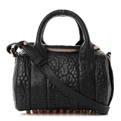 Alexander Wang Pebbled Lambskin Rockie Black Rose Gold Hardware 1 of 14