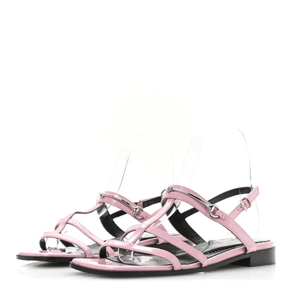 Gucci Calfskin Horsebit Divine Slingback Sandals 36 Pink 4 of 9
