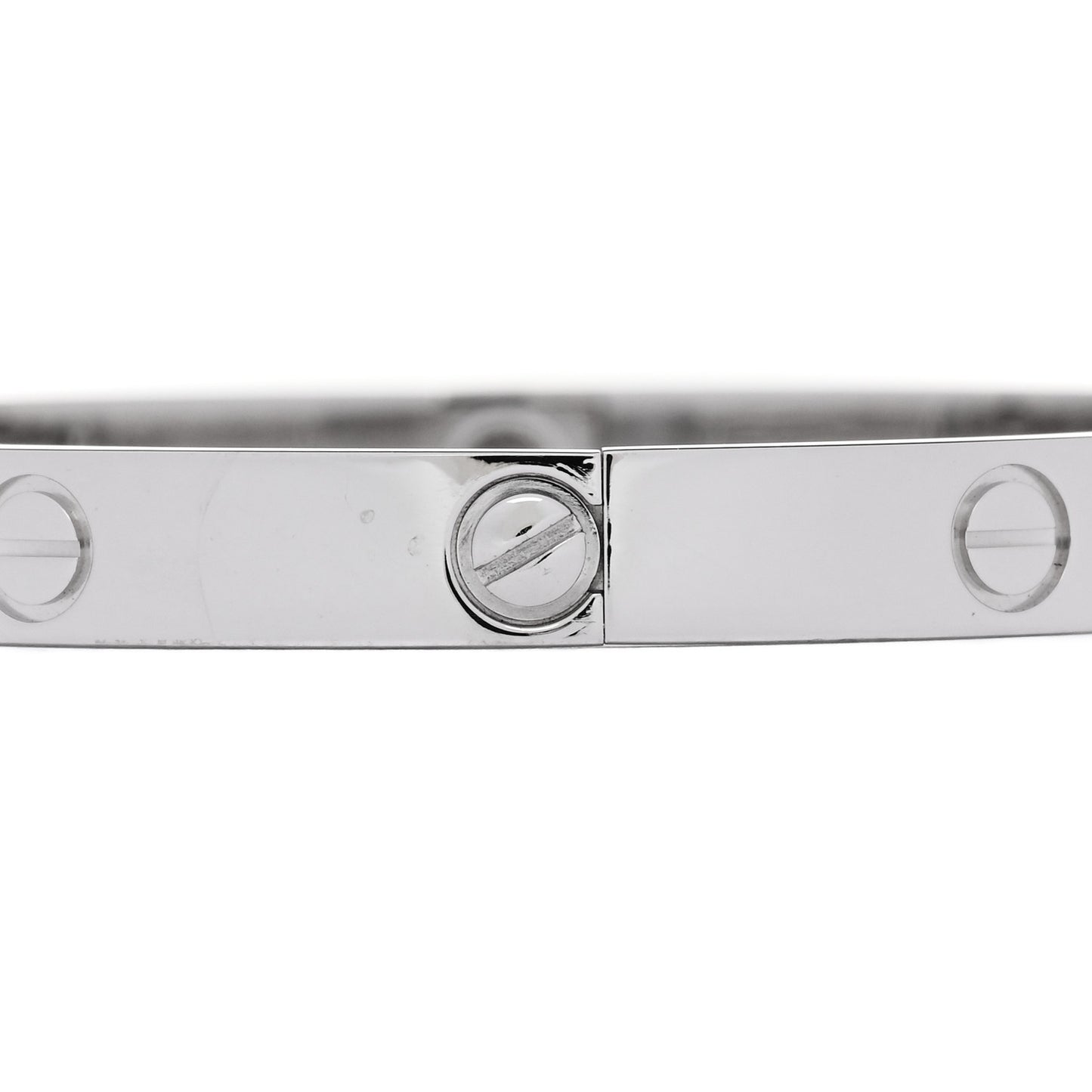 18K White Gold 4 Diamond Love Bracelet 18
