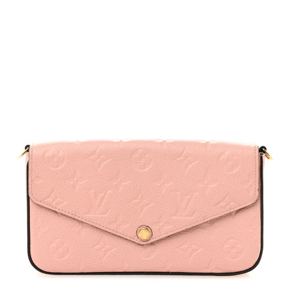 Louis Vuitton Empreinte Pochette Felicie Chain Wallet Rose Poudre 1 of 12