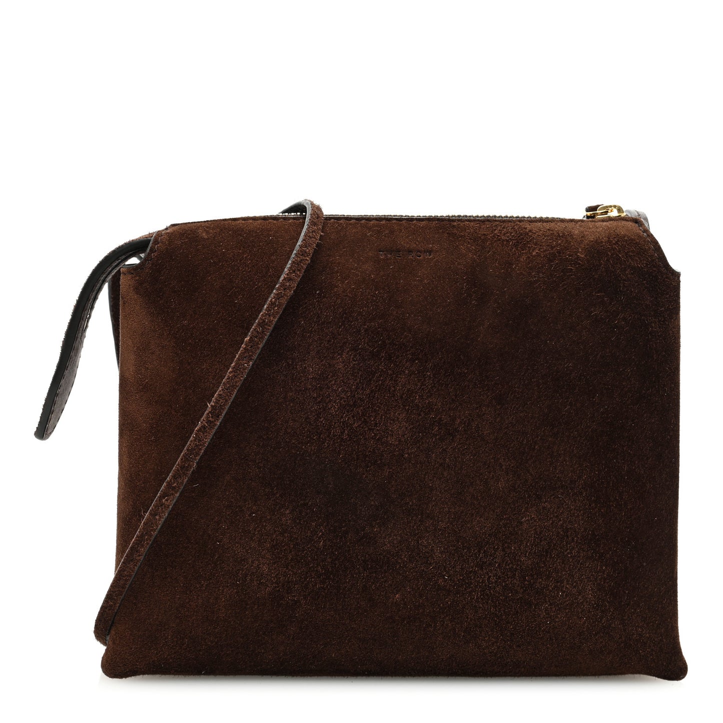 Suede Calfskin Mini Nu Twin Bag Mocha