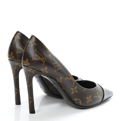 Louis Vuitton Monogram Cherie Pumps 36.5 Black 4 of 8