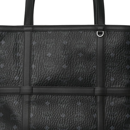 MCM Visetos Medium Delmy Shopper Tote Black 8 of 15