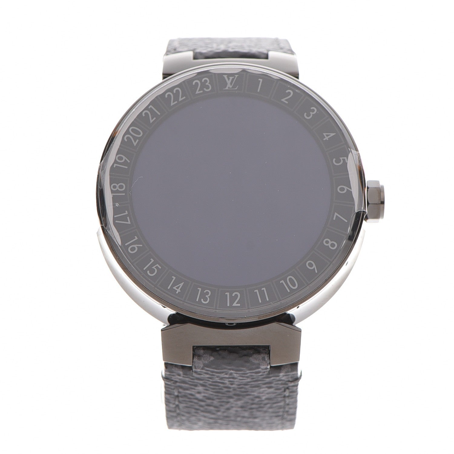 Louis Vuitton Stainless Steel Monogram Eclipse Tambour Horizon 42mm Smartwatch Black 1 of 11