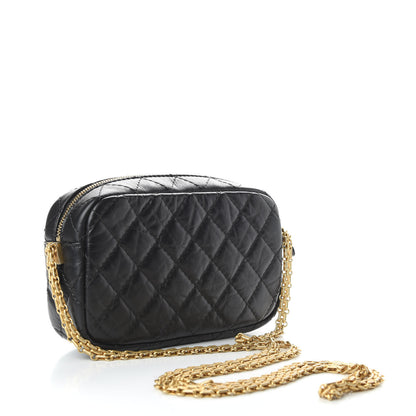 Chanel Aged Calfskin Quilted Mini Reissue Camera Case Black 3 of 10