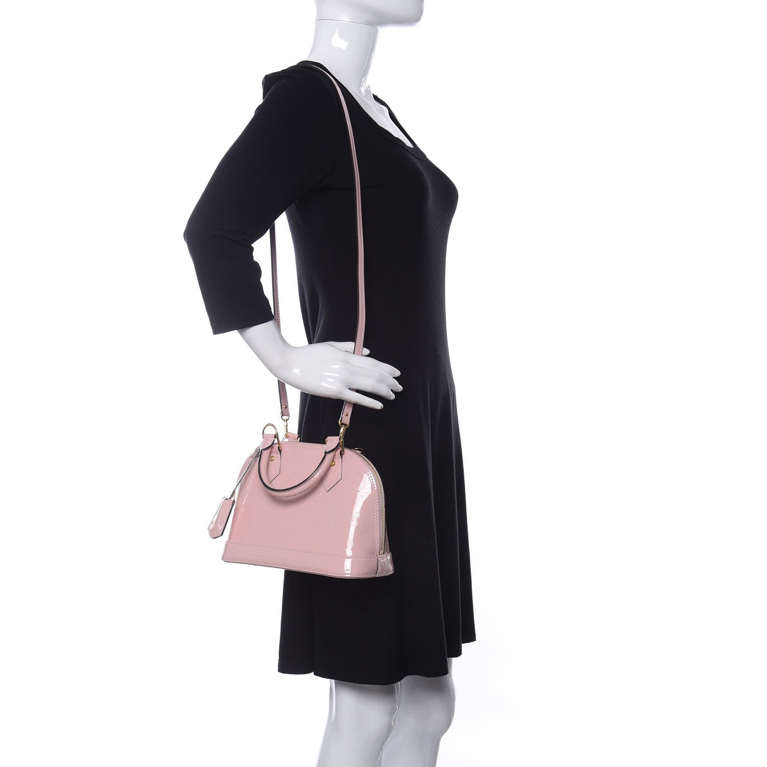 Louis Vuitton Vernis Alma BB Rose Ballerine 2 of 9