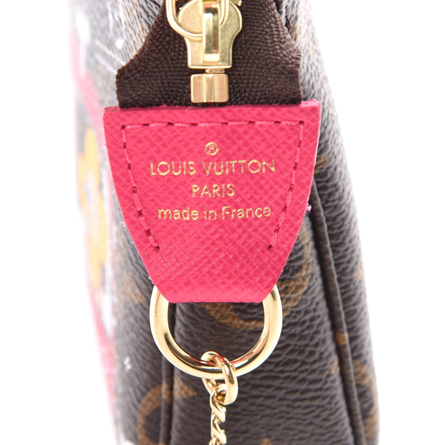 Louis Vuitton Monogram 2019 Christmas Animation Mini Courchevel Pochette Accessories Fuchsia 5 of 6