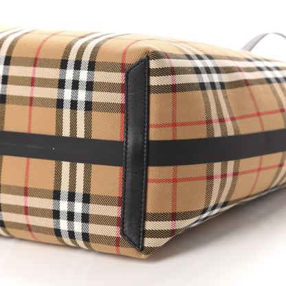 Burberry Vintage Check Medium The Giant Reversible Tote Antique Yellow Bright Red 7 of 18