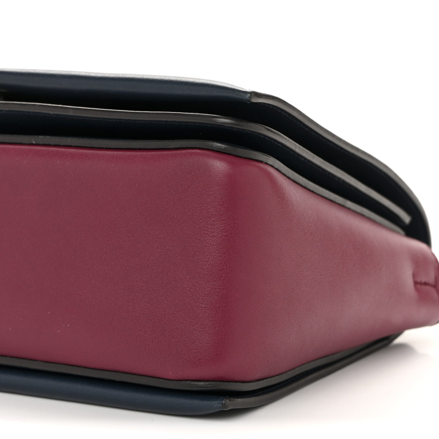 Celine Shiny Smooth Calfskin Medium Frame Shoulder Bag Blue Purple 11 of 15