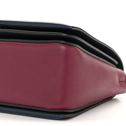 Celine Shiny Smooth Calfskin Medium Frame Shoulder Bag Blue Purple 11 of 15
