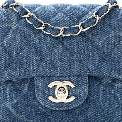 Chanel Denim CC Quilted Mini Square Flap Blue 8 of 12