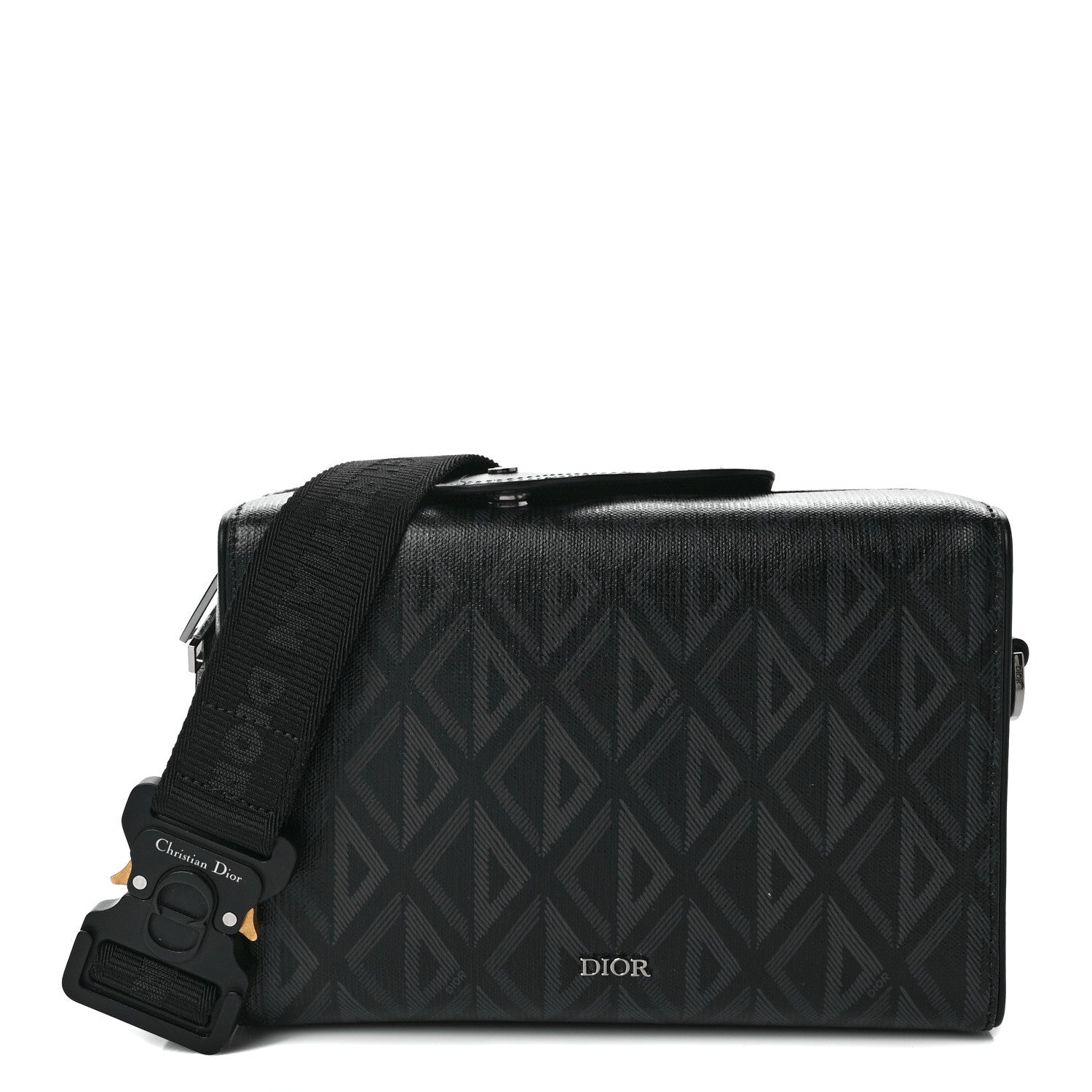 Christian Dior Canvas CD Diamond Lingot 22 Bag Black 1 of 11