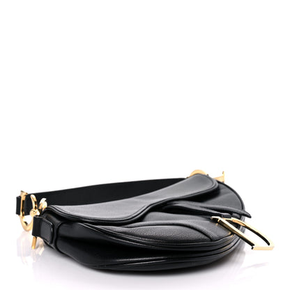 Christian Dior Shiny Goatskin Saddle Bag Black 3 of 15