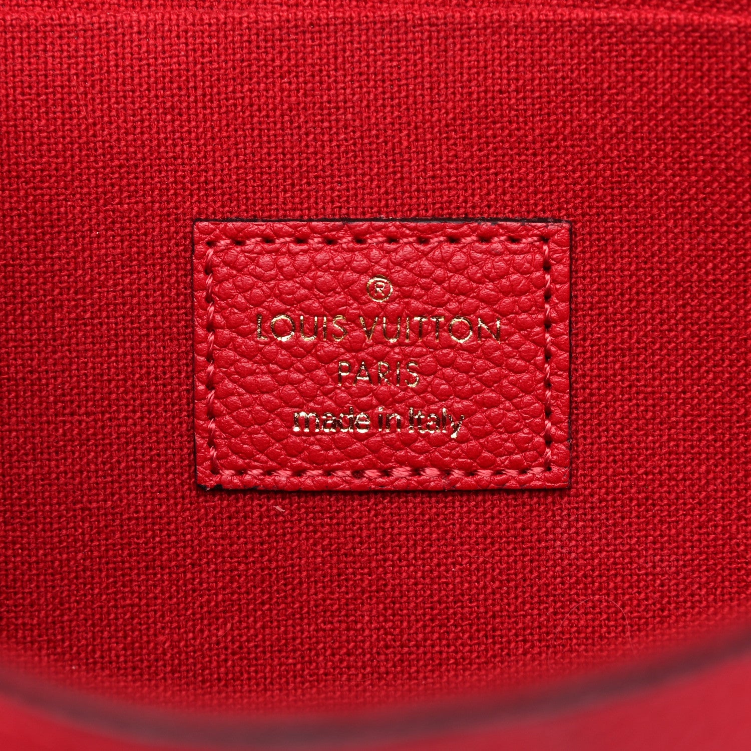 Louis Vuitton Empreinte Pochette Felicie Chain Wallet Scarlet 7 of 11