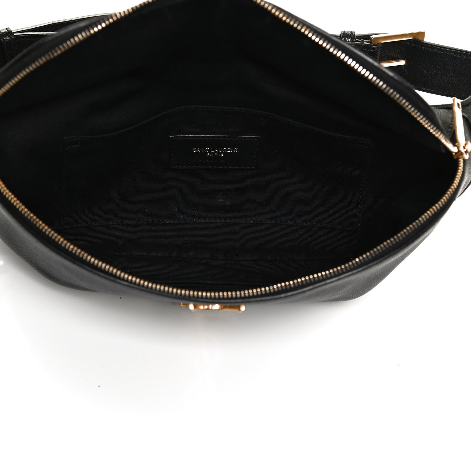 Saint Laurent Grain De Poudre Monogram Belt Bag Black 4 of 11