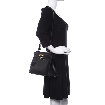 Hermes Box Kelly Sellier 28 Black 2 of 15