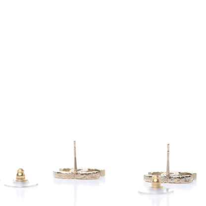 Chanel Quilted CC Earrings Gold 3 of 6
