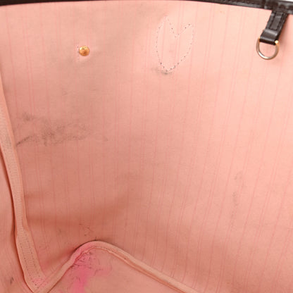 Louis Vuitton Damier Ebene Neo Neverfull MM Rose Ballerine 16 of 19