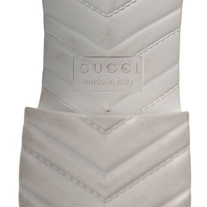 Gucci Rubber Gucci Logo Womens Platform 20/60mm Slide Sandals 38 Mystic White 6 of 7