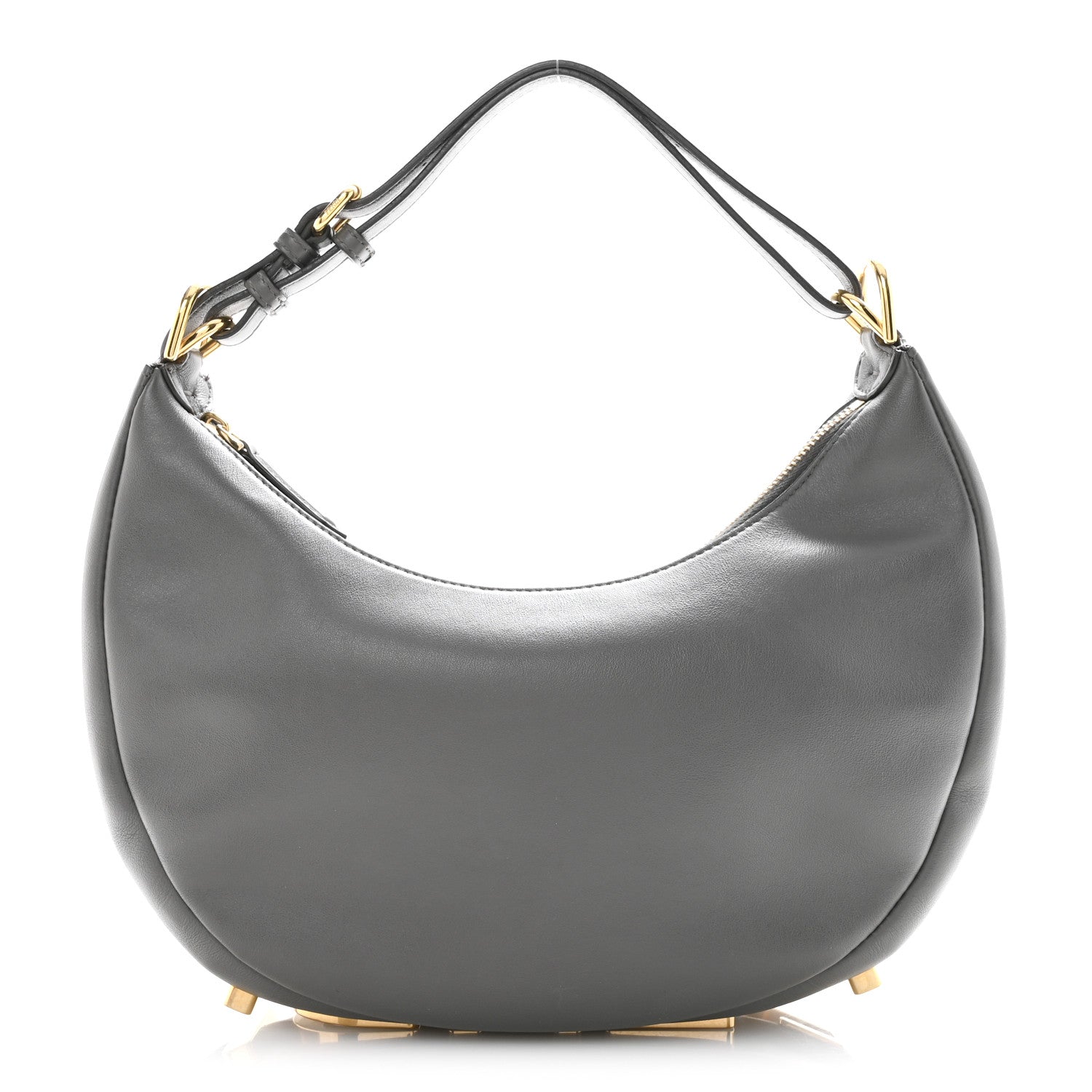 Fendi Vitello Grace Matte Small Fendigraphy Hobo Bag Anthracite 1 of 13