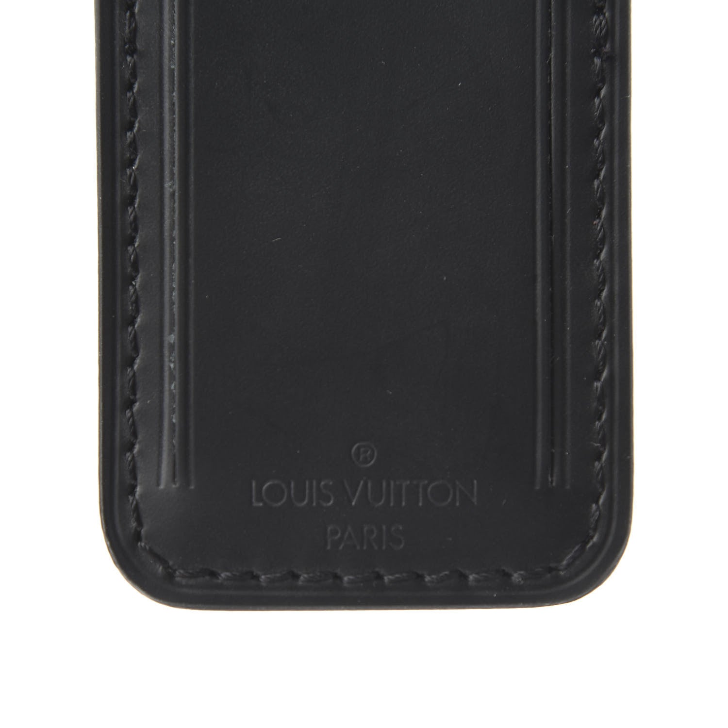Louis Vuitton Calfskin Small Luggage Tag Black 5 of 5