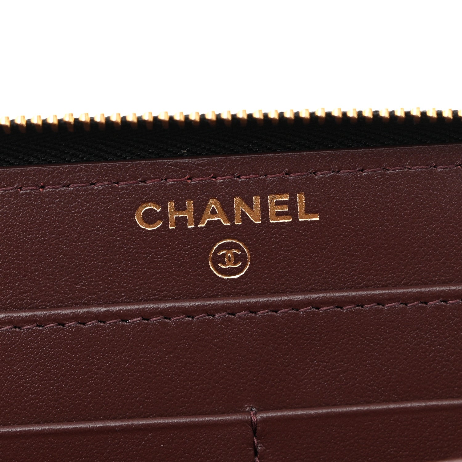 Chanel Caviar Quilted Large Gusset Zip Around Wallet Black 6 of 9