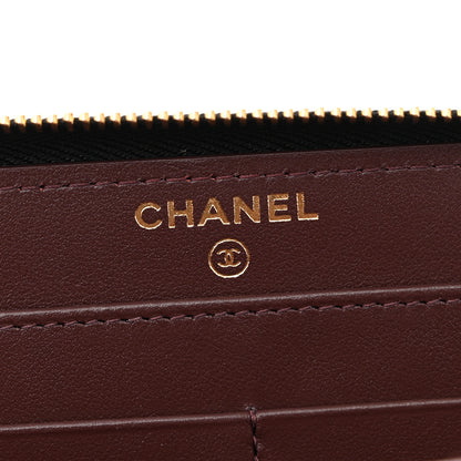 Chanel Caviar Quilted Large Gusset Zip Around Wallet Black 6 of 9