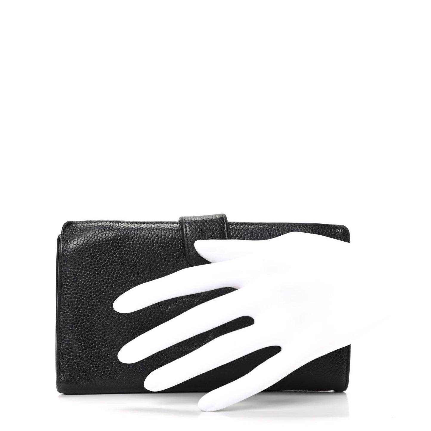Caviar Timeless CC French Wallet Black