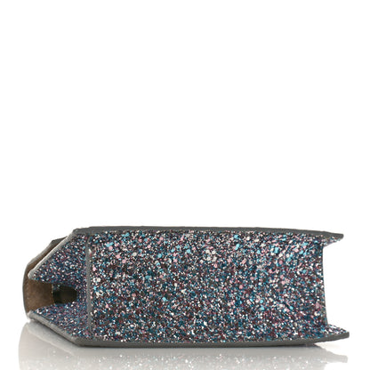 Jimmy Choo Coarse Glitter Mini Finley Shoulder Bag Bubblegum Mix 4 of 8