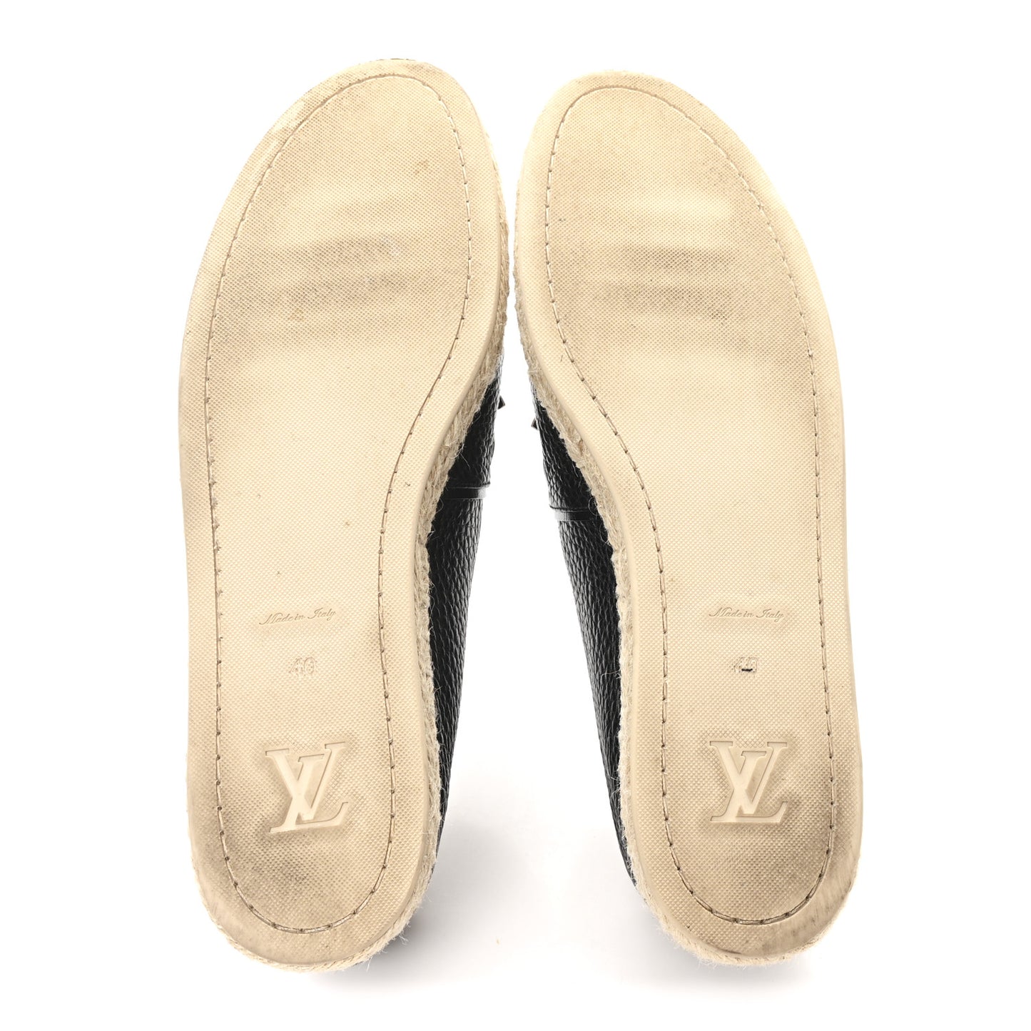 Calfskin Tropical Bloom Espadrille Flat 40 Black