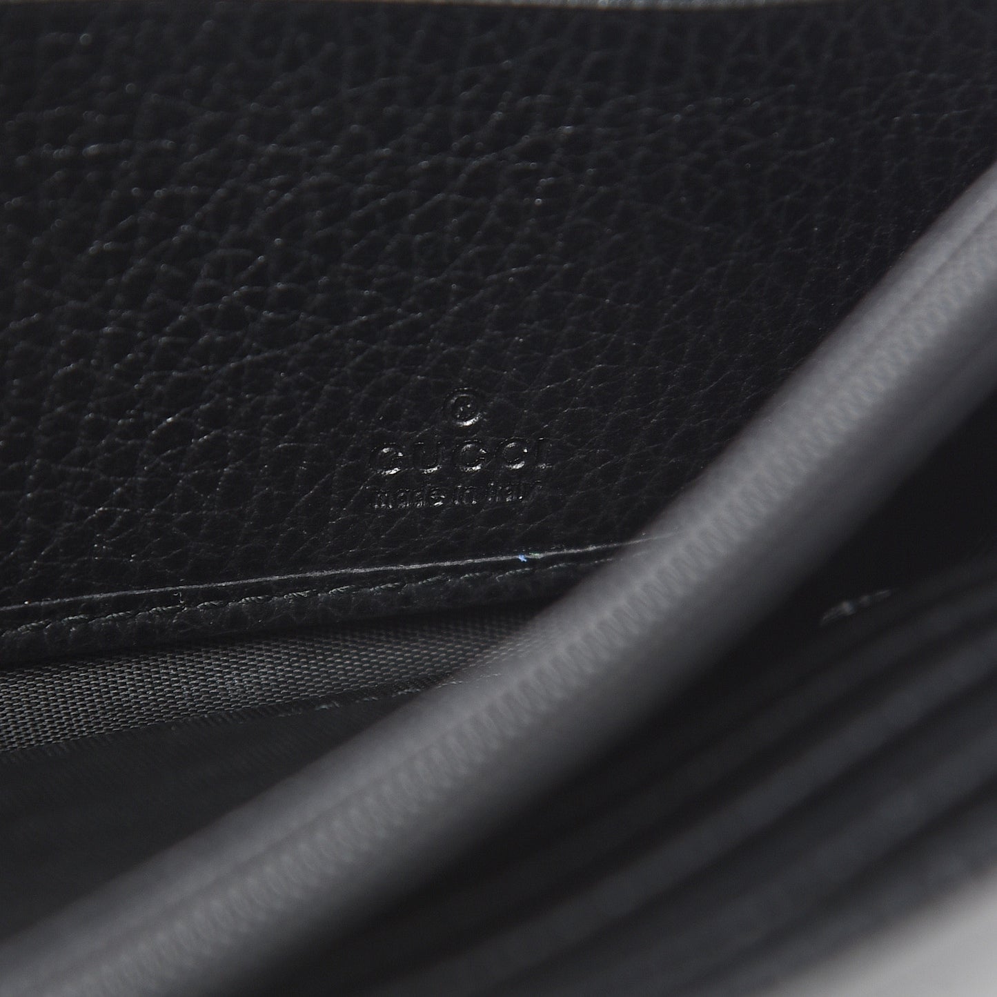 Dollar Calfskin Swing Continental Wallet Black