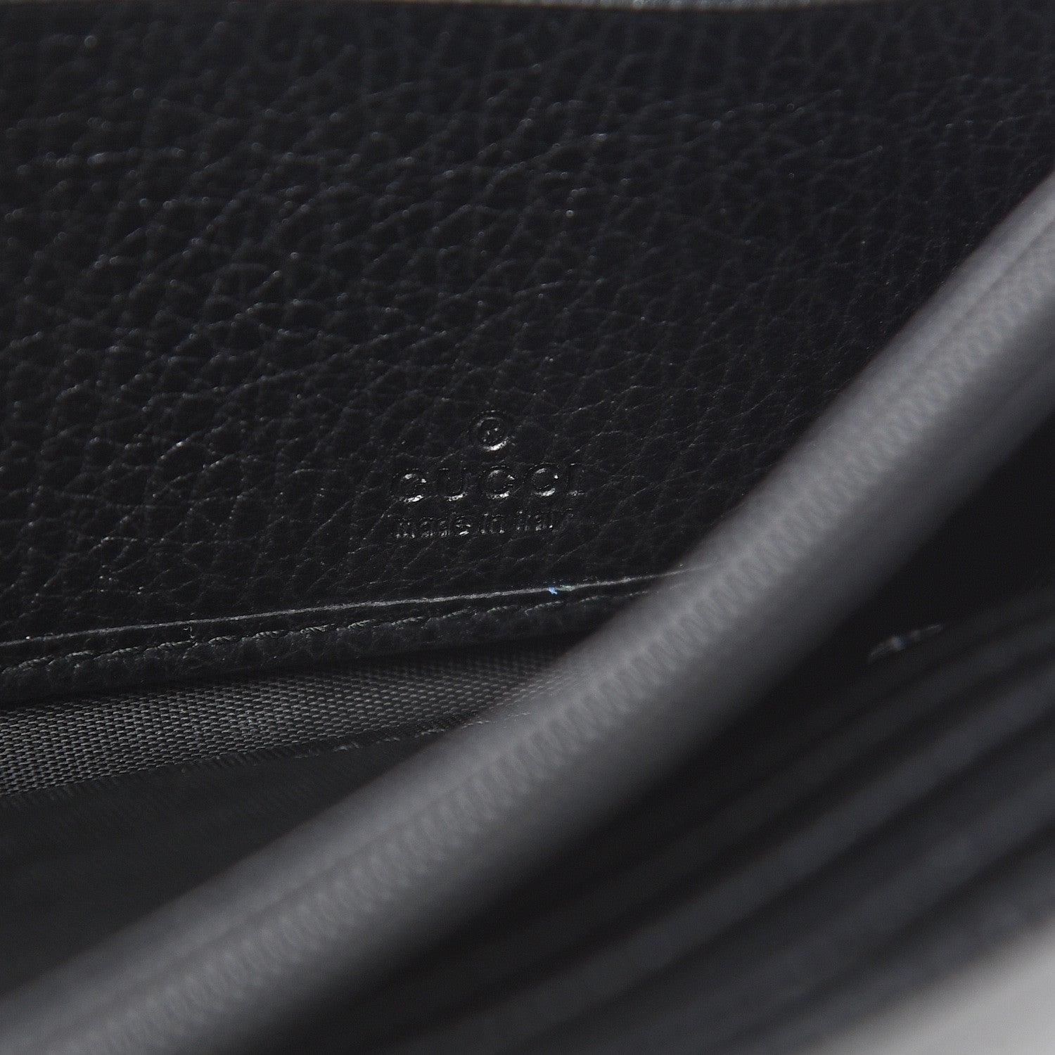 Gucci Dollar Calfskin Swing Continental Wallet Black 7 of 10