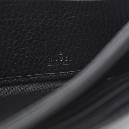 Gucci Dollar Calfskin Swing Continental Wallet Black 7 of 10