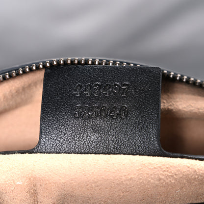 Gucci Calfskin Matelasse Small GG Marmont Shoulder Bag Black 7 of 11