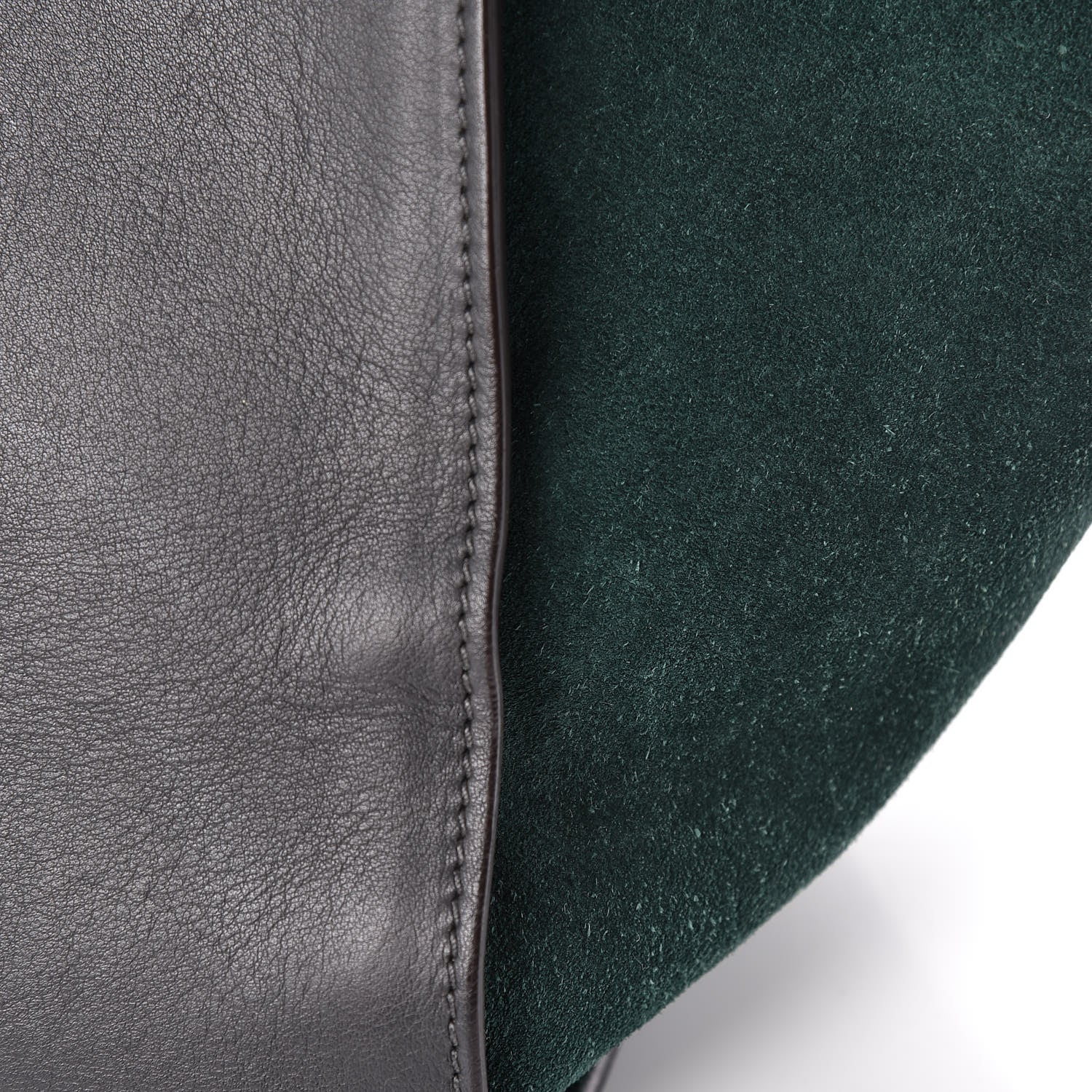 Celine Smooth Calfskin Suede Medium Tri-Color Trapeze Green Burgundy 11 of 15