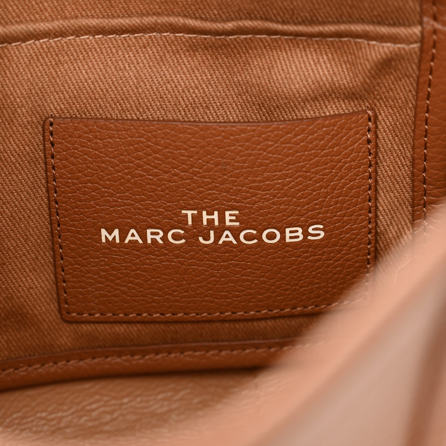 Grained Calfskin Small The Tote Bag Argan Oil